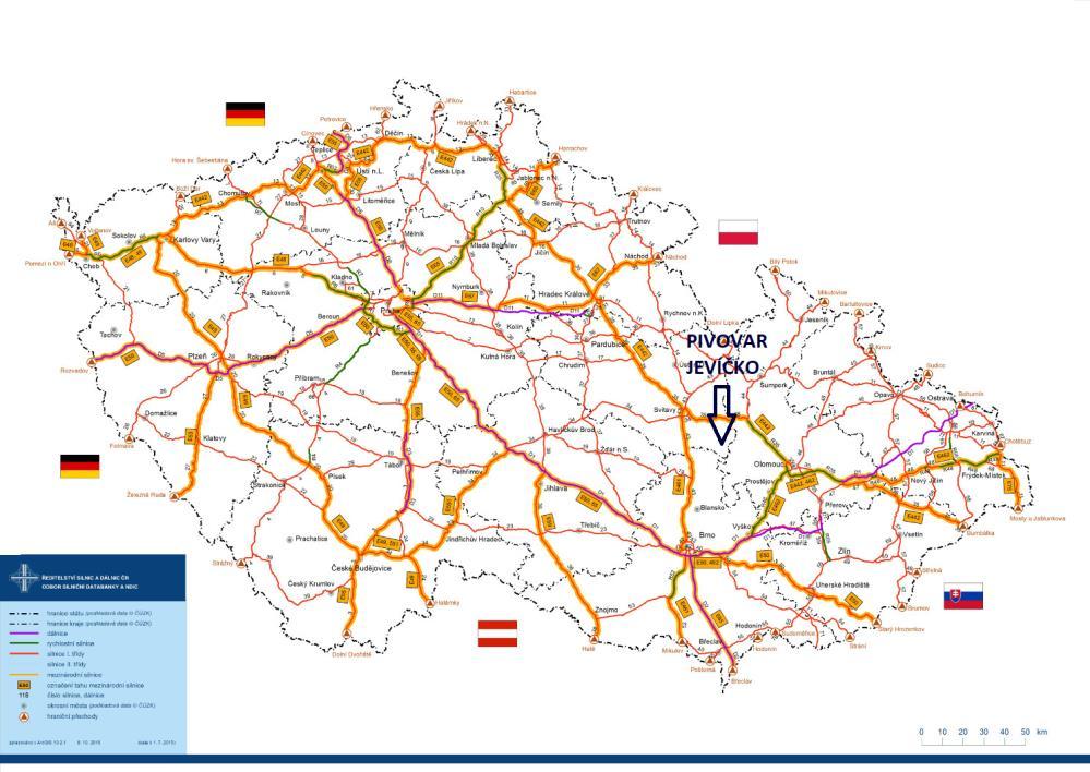 7121164E Předmět prodeje se nachází při jižním příjezdu