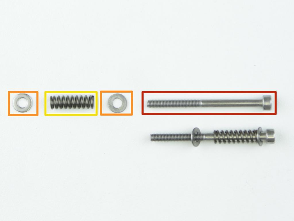 Step 12 Příprava přítlačných šroubků M3x40