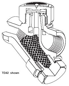 Termodynamické odvaděče kondenzátu - nerez SX01 TD 52 PN 63 pmax / tmax B60.TD5201 DN 10 3/8" 42 / 425 5 449 B60.TD5211 DN 15 1/2" 42 / 425 6 706 B60.TD5215 DN 15 1/2" 42 / 425 LC 6 706 B60.