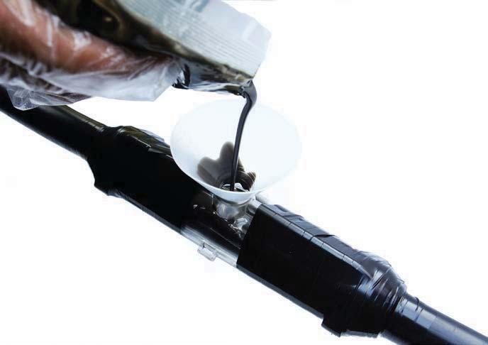 MRŠŤOVACÍ PRODUKTY Nízkonapěťové kabelové spojové soupravy Zalévací přímé spojové soupravy k 0,6/1 kv-ovým kabelům 20 Vysvětlivky piktogramů D/0 KET-1,5-10 4 1,5-4 10 210 36 8 26 KET-6-25 4 6-4 35