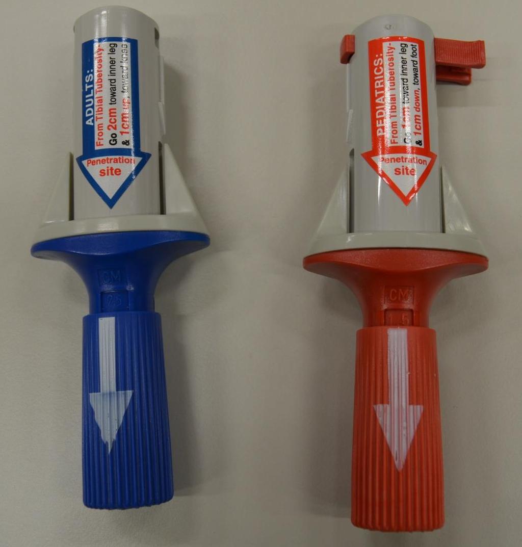 Automatické: BIG = Bone Injection Gun WeisMed LtD. Adult B.I.G. 15G Pediatric B.I.G.:18G Jednoduchá aplikace, do 17s vč.