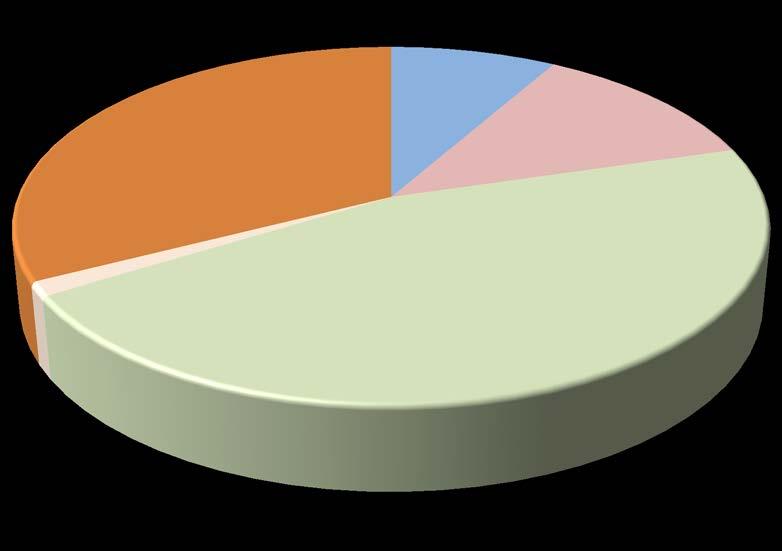 Kvalifikační struktura CMTF v roce 2016 profesor; 8%