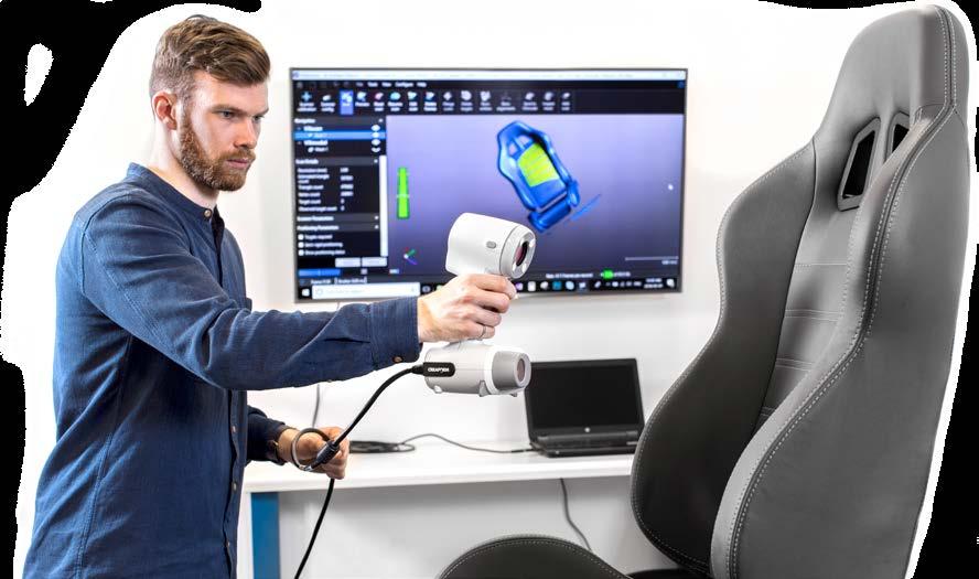 Nabízené řešení Creaform ACADEMIA obsahuje: profesionální 3D skener ACADEMIA, bezplatný Technologie v průmyslu jdou Pro zvládnutí vývoje a výzkumu software se všemi doplňky, který vám pomůže zařadit