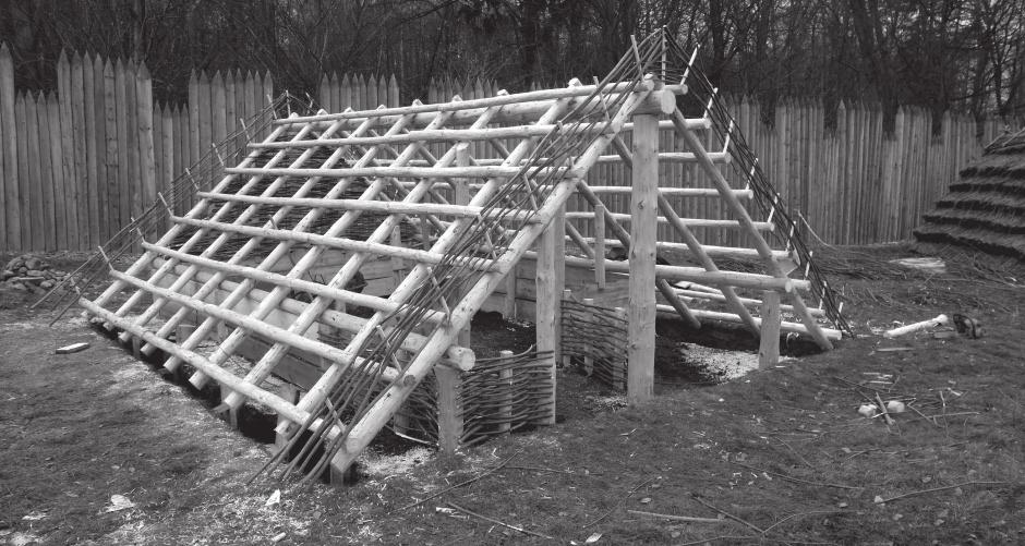 Výstavba nové zemnice v Archeoparku, 24. listopadu 2011, foto Ondřej Tůma 34 komentované prohlídky apod. Z akcí roku 2011 vybíráme komentovanou prohlídku výstavy Platím!