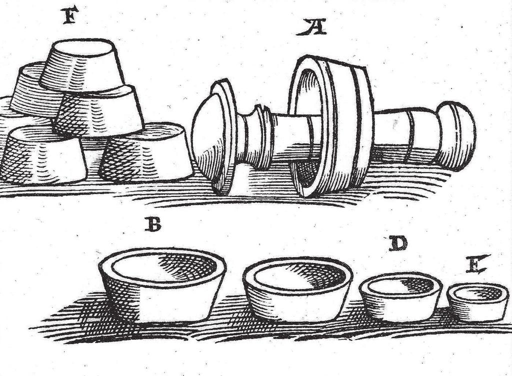 37 ZKOUMÁNÍ VÝROBNÍCH OBJEKTŮ A TECHNOLOGIÍ ARCHEOLOGICKÝMI METODAMI Výroba kapelek Podle Erckera (Ercker 1982, 22 26; Kubátová 1996, 117 120) jsou nejlepší kapelky vyrobeny ze směsi dvou objemových