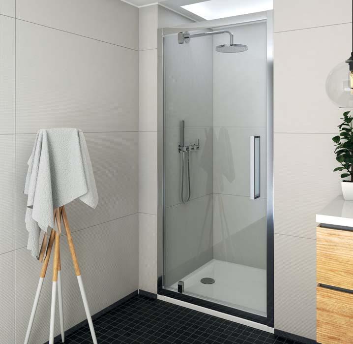 sprchové kouty / exclusive line EDO1N sprchové dveře jednokřídlé pro instalaci do niky EDN boční stěna ke sprchovým dveřím EDO1N 6 mm EG ezpečnostní sklo Transparent 02 masivní pant