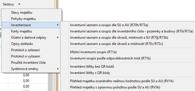 28 9 Inventury (tištěné) Pokud nevyužijete možností elektronických inventur, můžete si vytisknout seznamy a provést inventury tak, jak jste byli dosud zvyklí.