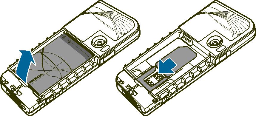 1. Zaèínáme Instalace SIM karty a baterie Ukládejte v¹echny SIM karty mimo dosah malých dìtí. Informace o dostupnosti a pou¾ití slu¾eb SIM karty získáte od svého prodejce SIM karty.