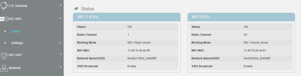 6. Nastavení Wi-Fi 1) V hlavním menu webového rozhraní (viz Snadné nastavení, krok 3) zvolte