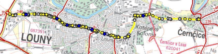Na zmíněné délce 5,5 km se nacházejí 4 okružní křižovatky, zbytek křižovatek jsou buď stykové, nebo průsečné. V celém úseku se od roku 2007 do současnosti stalo 320 dopravních nehod.