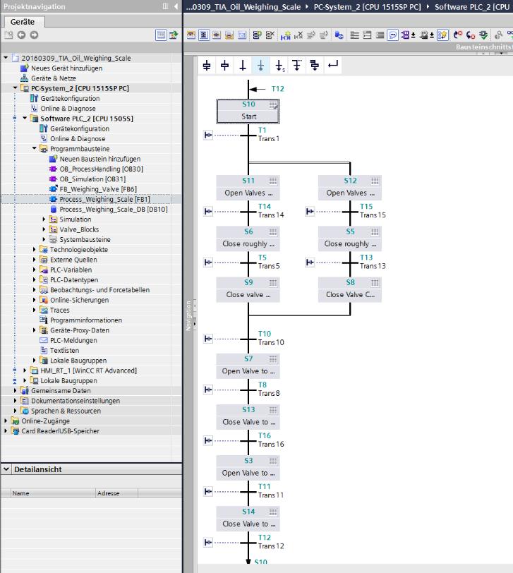 Doporučení pro sekvenční řízení Pro sekvenční řízení používat v GRAPH 7 Typické příklady pro