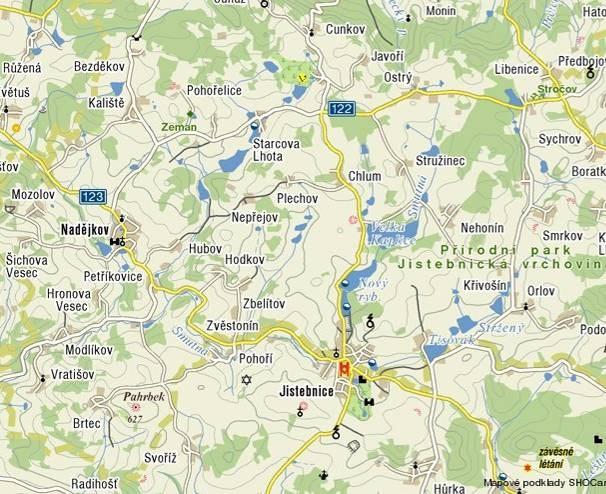 Orientační mapa s vyznačením území 1.
