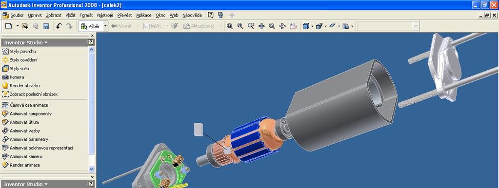 2.2 Manuál tvorby pomocí aplikace Inventor Studio 17 Obr.
