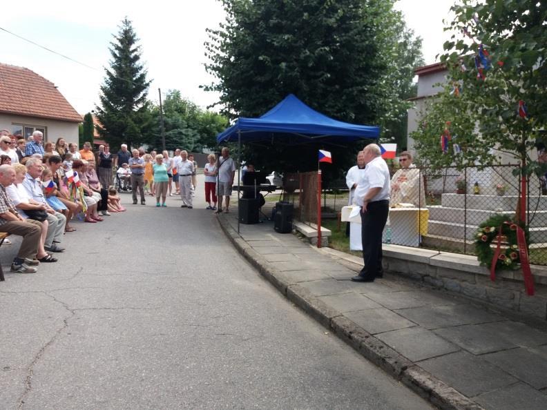 Starosta obce uvítal přítomné a vzpomenul letošního výročí - 100 let od konce 1. Světové války a 100 let od vzniku Československé republiky.