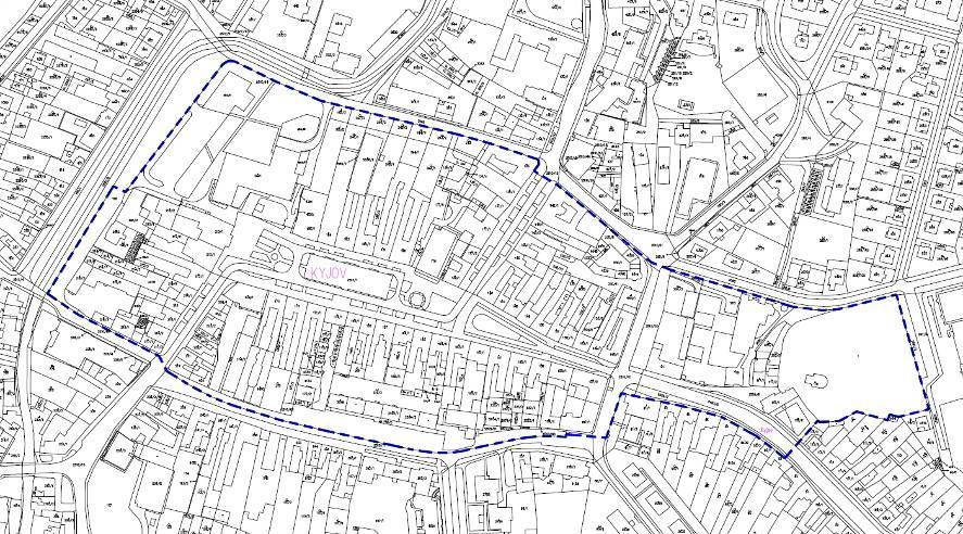 . kaple sv. Martina (sv. Josefa) 2. Působící rušivě. bytový dům č.p. 1305 Kyjov, Žižkova ul.. bytový dům č.p. 1312 Kyjov, Jungmannova ul.. bytový dům č.p. 1308 Kyjov, Jungmannova ul.. bytový dům č.p. 1236 Kyjov, Jungmannova ul.