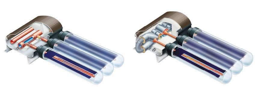Jako tepelná trubice se využívá měděná trubka, jejíž výparníková část má průměr 8 12 mm, kondenzační část má většinou větší průměr cca 18 20 mm pro zajištění optimální teplosměnné plochy.