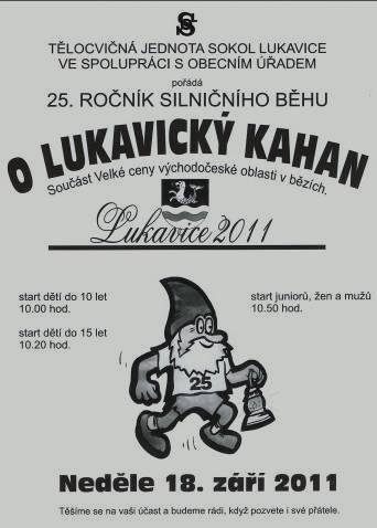 T.J. SOKOL LUKAVICE POZVÁNKA DO LUKAVICE U CHRUDIMI Propozice závodu: Datum: neděle 2.