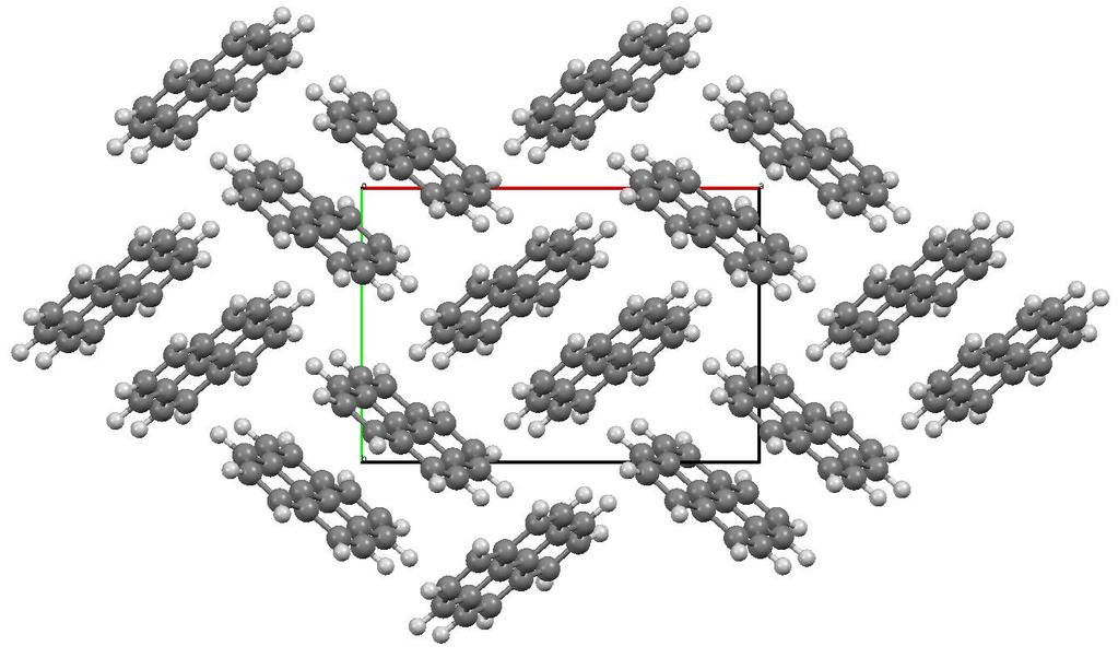 π-π interakce Pyrene molekuly zaujímají vůči sobě