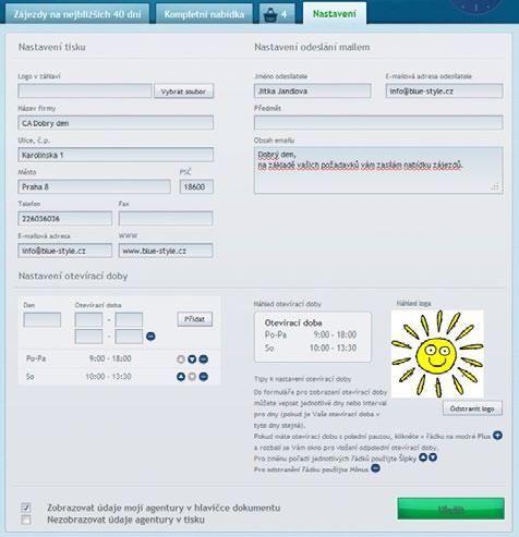 9. Systém nabídek: Special Offer System (S.O.S.) Veškeré nastavení, které provedete v systému, je vázáno na jednoho daného uživatele. Tzn.