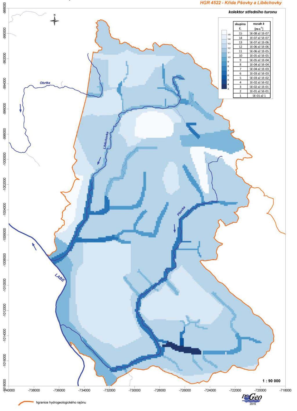 Obr. 6-19 Modelová distribuce