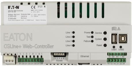 CGLine+ Web-Controller: instalace Až 800 svítidel na každý CGLine+ Web-Controller 4 větve - linky po 00 svítidlech (nebo větve po 400 svítidlech) Line 4 Line 1 00 ID: A0 08 F0 ID: C0 0E A ID: EF A0 D