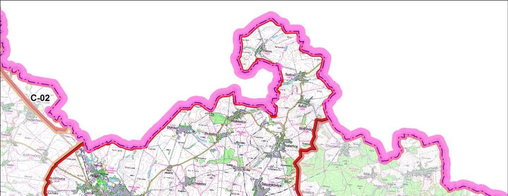 Mapa umístění větrného parku Popis lokality Katastrální území: Rohov Obec: Rohov Umístění: V plochém reliéfu, na temeni poměrně rozsáhlé vrcholové plošiny nevysokého hřbítku, na jihozápadním okraji