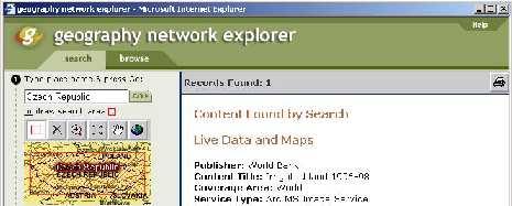 G.N. Explorer vyhledá všechny data, která