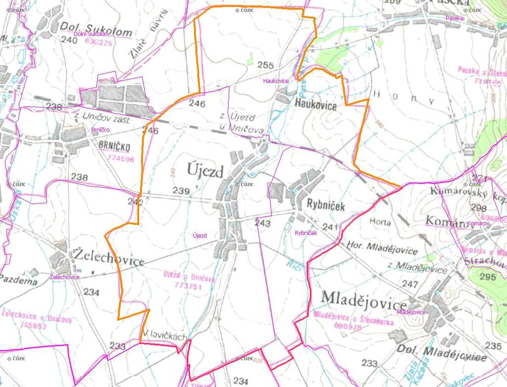 A. NÁZEV OBCE Název části obce (ZSJ): Haukovice Mapa A: Území obce Přehledová mapka