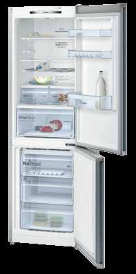 regulace teploty - ChillerBox: přihrádka na maso - chladnička 215 l / mraznička 89 l - (V x Š x H): 186 x 60 x 65 KGE36DL40 -