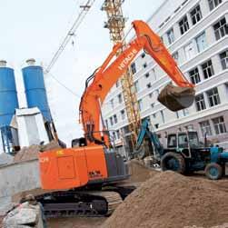 S pomocí hydrauliky TRIAS poklesne spotřeba pohonných hmot v režimu PWR v porovnání s režimem P předchozího modelu rypadla ZAXIS o 17 %, a to bez poklesu pracovního výkonu*.