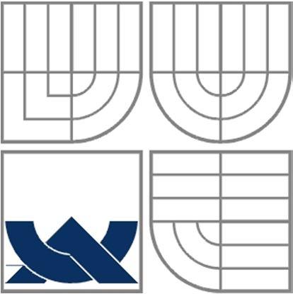 VYSOKÉ UČENÍ TECHNICKÉ V BRNĚ BRNO UNIVERSITY OF TECHNOLOGY FAKULTA INFORMAČNÍCH TECHNOLOGIÍ ÚSTAV INTELIGENTNÍCH