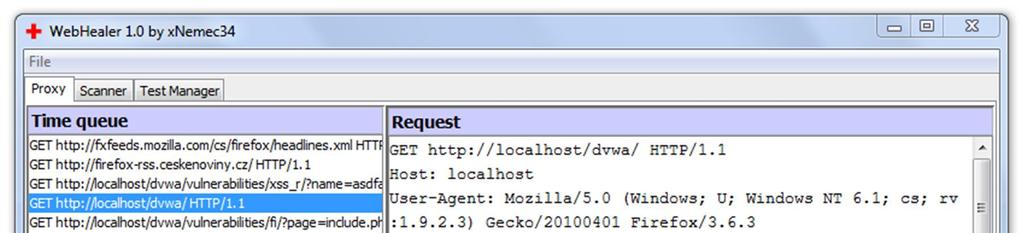 5.1 Moduly V projektu jsou 3 hlavní moduly. Jsou to HTTP a HTTPS Proxy, Scanner a Test Manager.