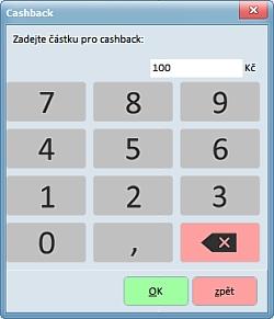 Upozornění na překročení maximální možné částky cashbacku