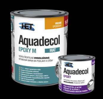 Použití: dvousložková vodouředitelná 2K epoxidová barva na beton, minerální podklady, dřevo a antikorozně
