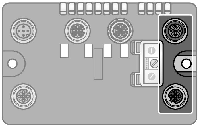 Schéma zapojení Ethernet Sběrnicový kabel (IP67, například):rssd RSSD 441-2MIdent.č.
