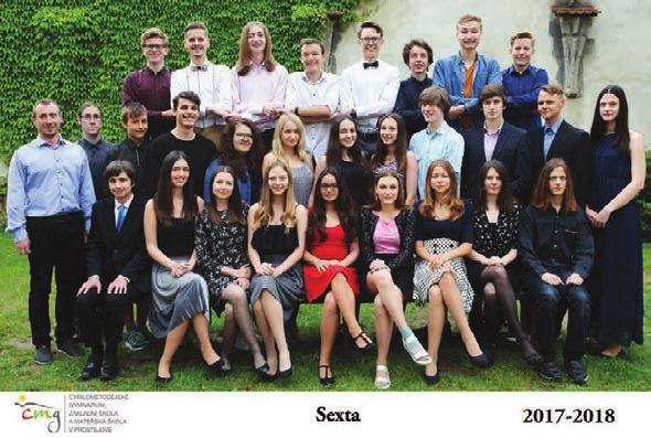 Studenti ve školním roce 2017/2018 SEXTA Mgr.