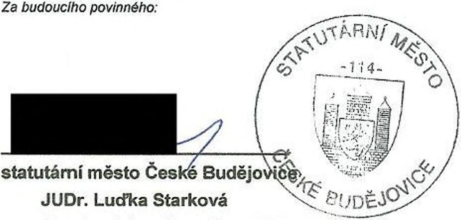 pracovních dnů na adresu Budoucího povinného ode dne podání na katastrálním úřadě.