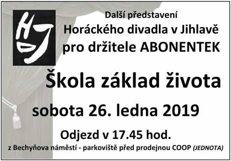 LEDEN 2019 Pozvánky na