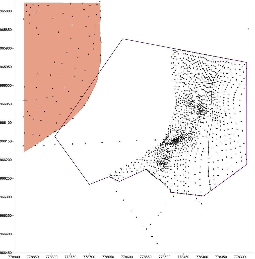 WP4 - Prostorové modelování ložisek nerostných surovin těleso granitu z takto nerovnoměrných dat, jednou interpolační metodou, se stejným nastavením parametrů, by vedlo ke značným chybám.