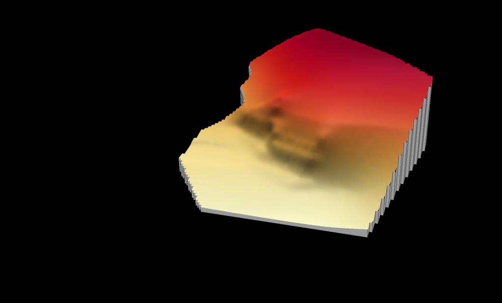 zájmového území vytvořila blankovací polygon. Pro oblast svahu granitu byla za limitní blankovací linii použita hranice dosahu granitu horizontálního řezu výškové úrovně 700 m.