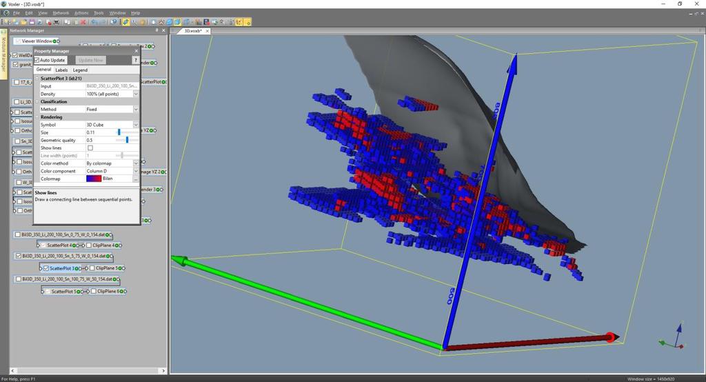 WP4 - Prostorové modelování ložisek nerostných surovin Po importu 3D gridů bilančnosti (viz 2.