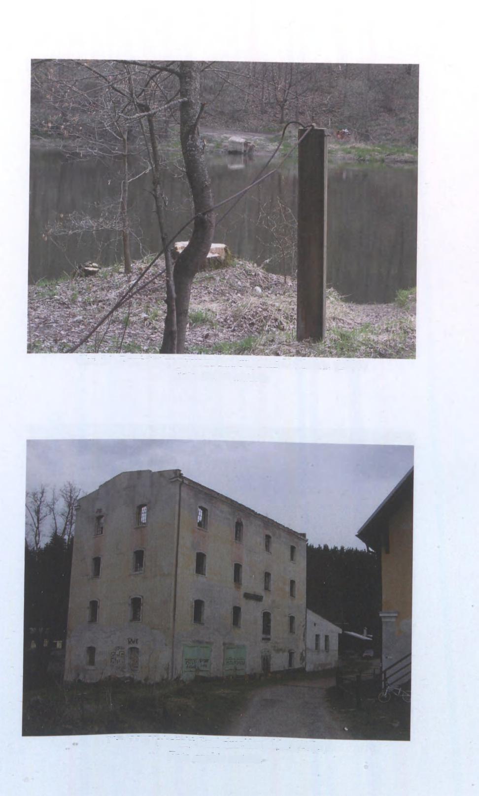 Obr. 21. Pozůstatky přívozu nad mlýnem U Marků.
