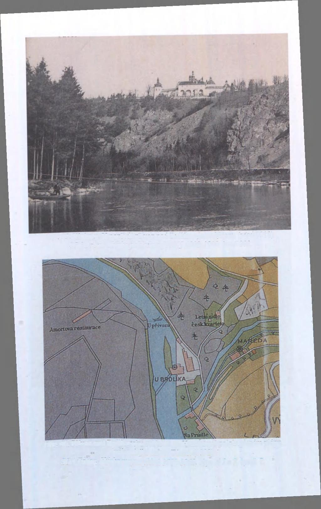 Obr 45. Klokoty. V popředí přívoz pod Brdlíkovým mlýnem, (před 1918) SOA Tábor, Sbírka pohlednic [1897] 1902-1999, inv.č.283. Obr. 46.