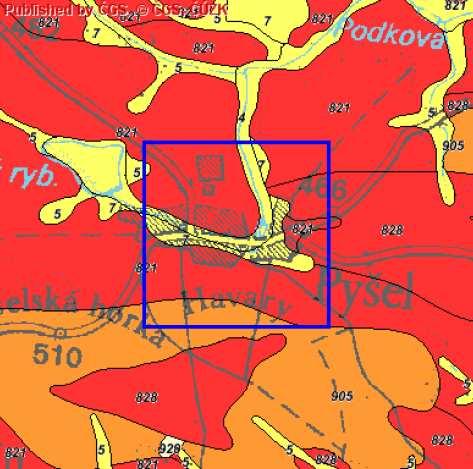 ÚZEMNÍ PLÁN PYŠEL C... ZNEČIŠTĚNÍ PODZEMNÍCH VOD Severovýchodní část okresu, kam náleží obec Pyšel, patří k hydrogeologickému rajónu R. Jde o tzv.