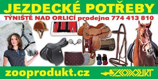 Inzerce Prodejna: Jezdecké potřeby Mostecká 24 517 21 Týniště nad Orlicí Tel./Fax: +420 494 535 425 Mobil: +420 774 413 810 E-mail: info@zooprodukt.