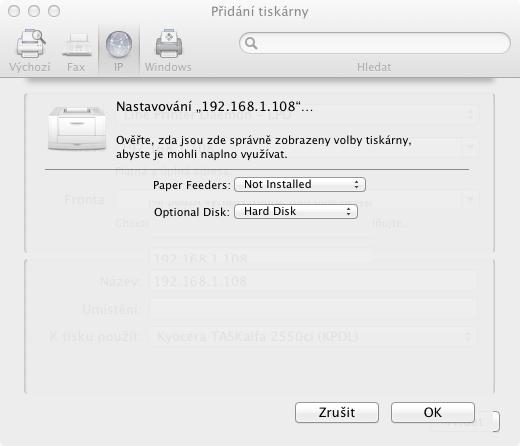Číslo, které vložíte do pole Adresa, se automaticky zobrazí v poli Název.