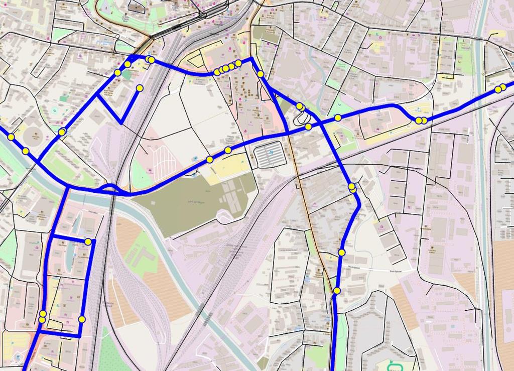 Obrázek 71 Linkové vedení městských autobusů varianta B Petrov 44,84 60,61 40,47,48 49,60,61 63,67 76,77 40,47,48 49,63,67 76,77 44,47,49,76,77,84 44,84 40,48 63,67 60 61 Zdroj: dopravní model,