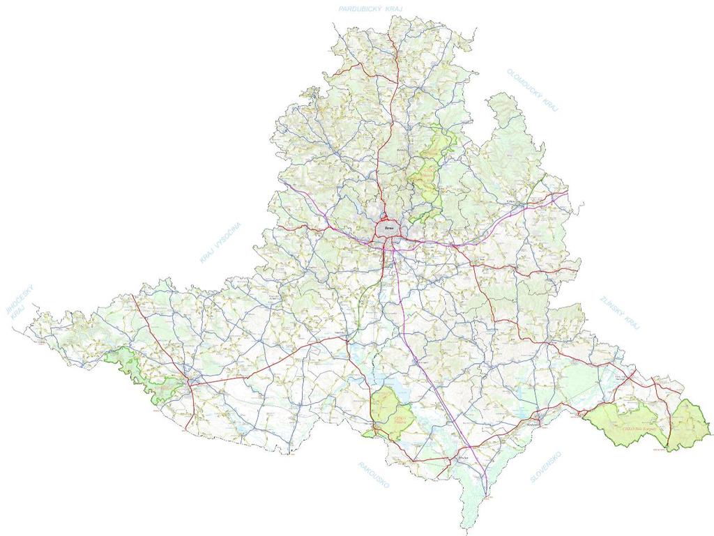 Tabulka 1 Délka komunikací v řešeném území Typ komunikace Délka [km] [%] Dálnice 202,3 3,3% Silnice I.