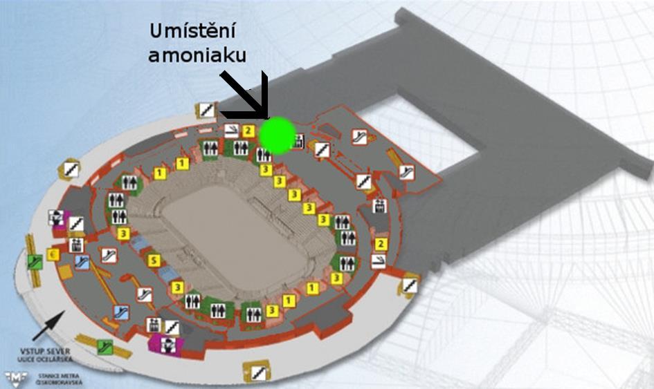 Tabulka 1 amoniaku (26) Maximální dosah toxického oblaku v závislosti na hmotnosti uvolněného Obrázek 4