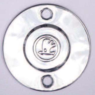 kola pravý - výška 65 mm (prům175mm) chromovaný s znakem